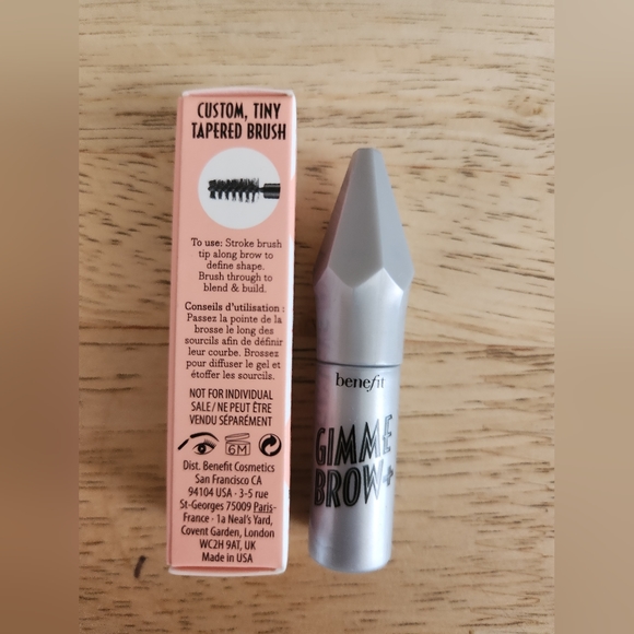 🪷5/$25! BENEFIT Gimme Brow+ Brow-Volumizing Fiber Gel Neutral Light Brn Travel - Picture 6 of 13